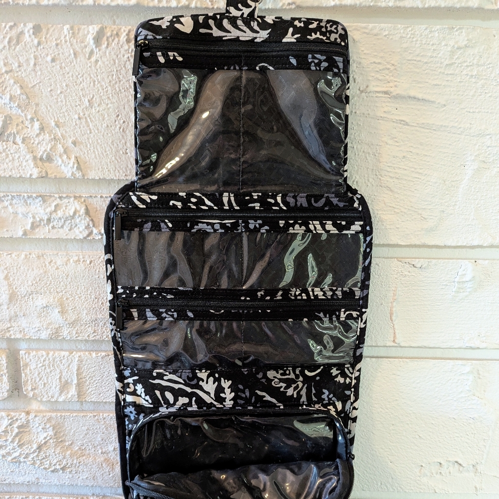 Vera Bradley Travel Set Essential Backpack & Hanging Travel Bag Paisley Noir - Picture 12 of 13